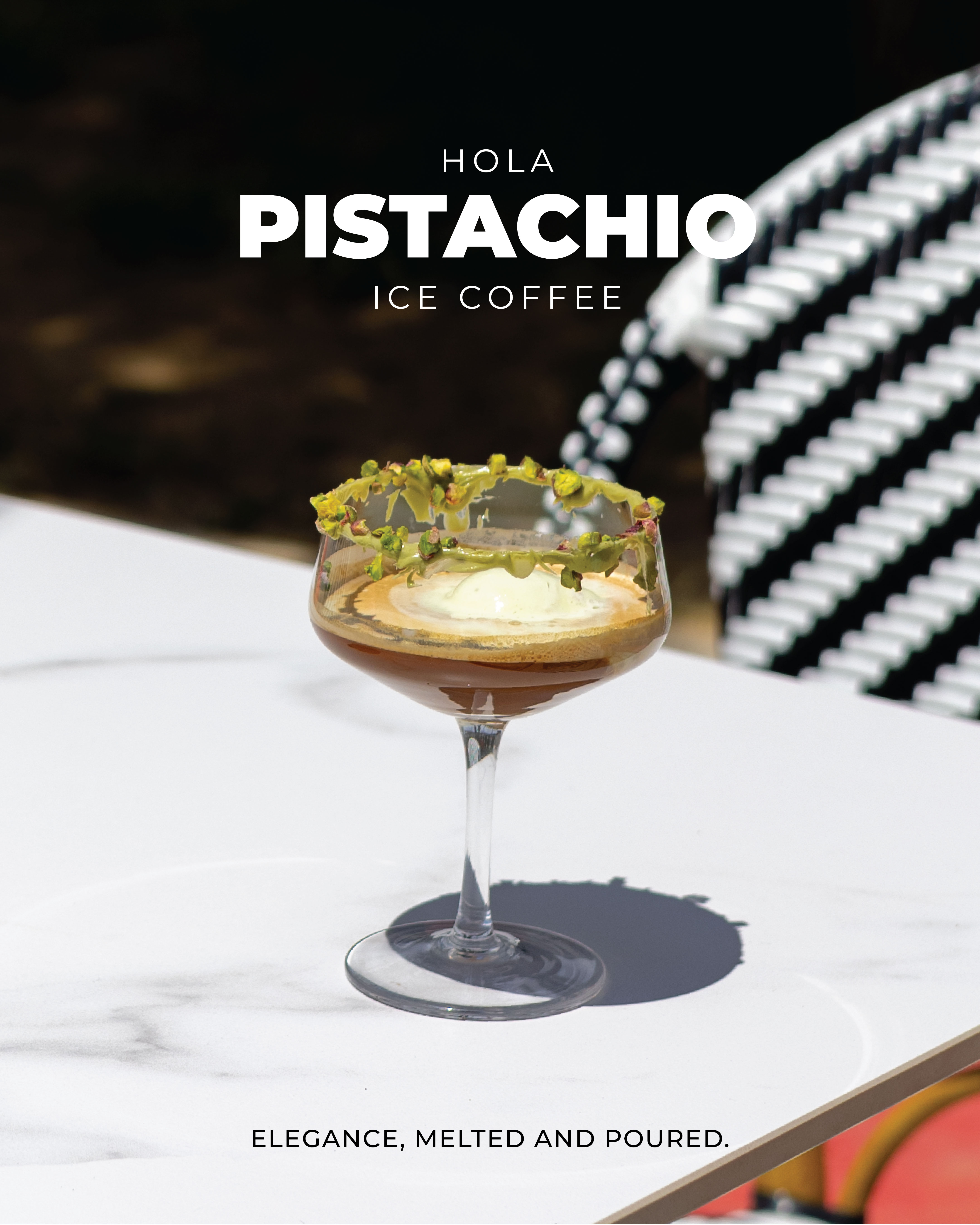 Hola Pistachio Ice Coffee